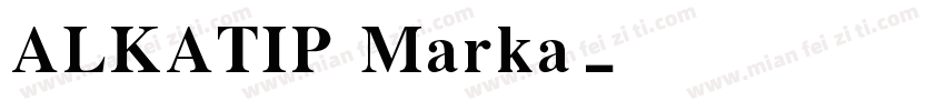 ALKATIP Marka字体转换